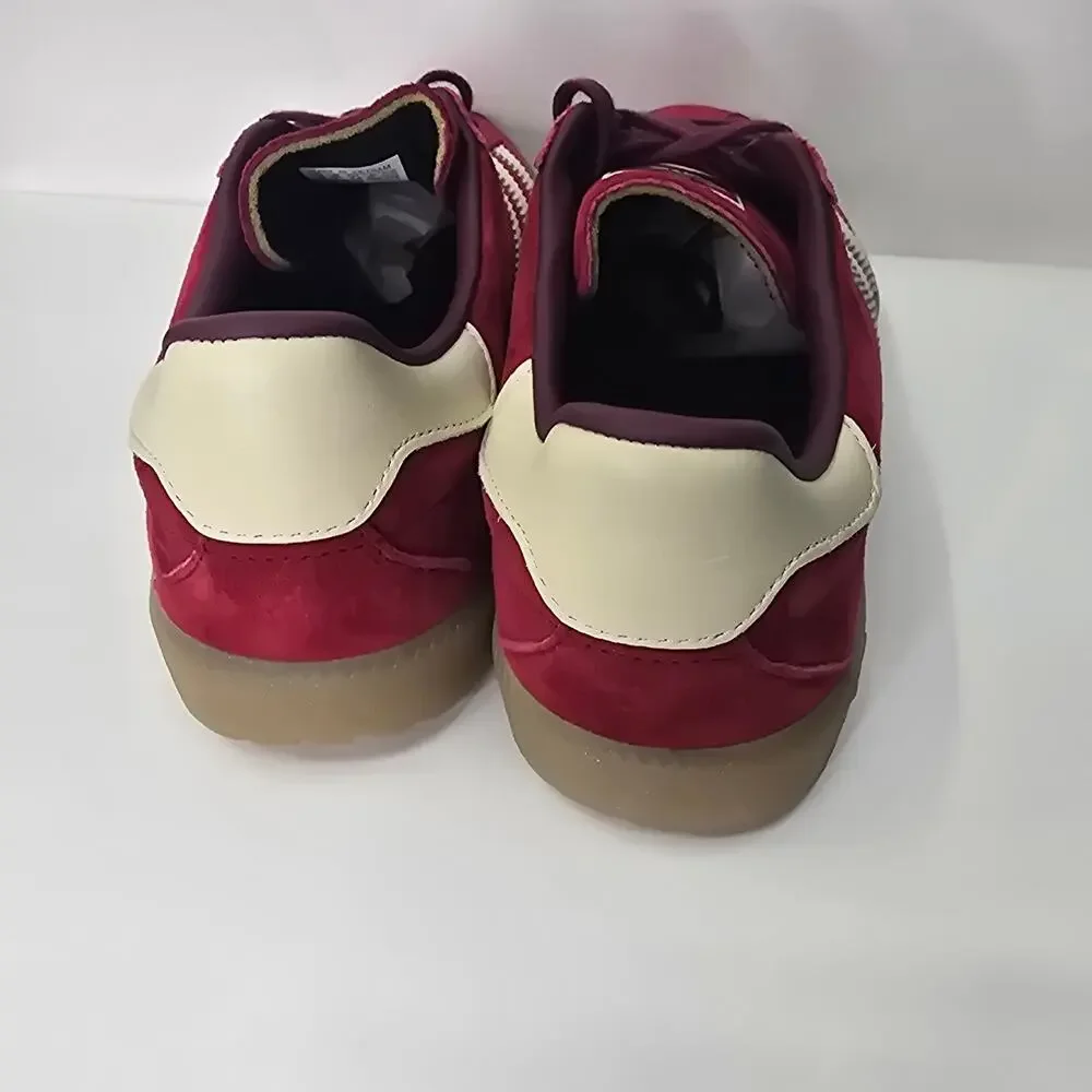 ADIDAS ORIGINALS BERMUDA COLLEGIATE BURGUNDY SNEAKERS, SIZE 10